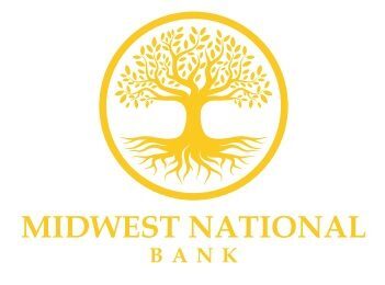 Golden Oak Tree Logo for Midwest National Bank