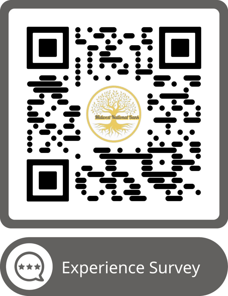 QR Code to scan and take experience survey.